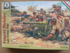 WATERLOO 1/72 AP004 FOLGORE LIGHT ARTILLERY 1942